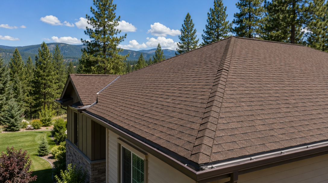 Completed residential roof installation — Rathdrum, ID