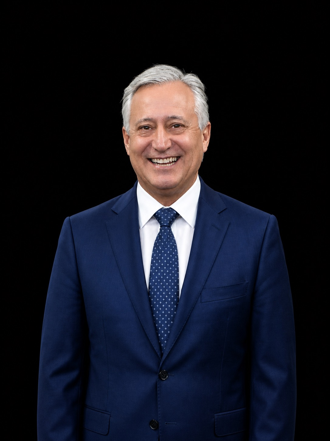 Rob Moen, Team Leader of The Moen Group, in a dark navy blue suit
