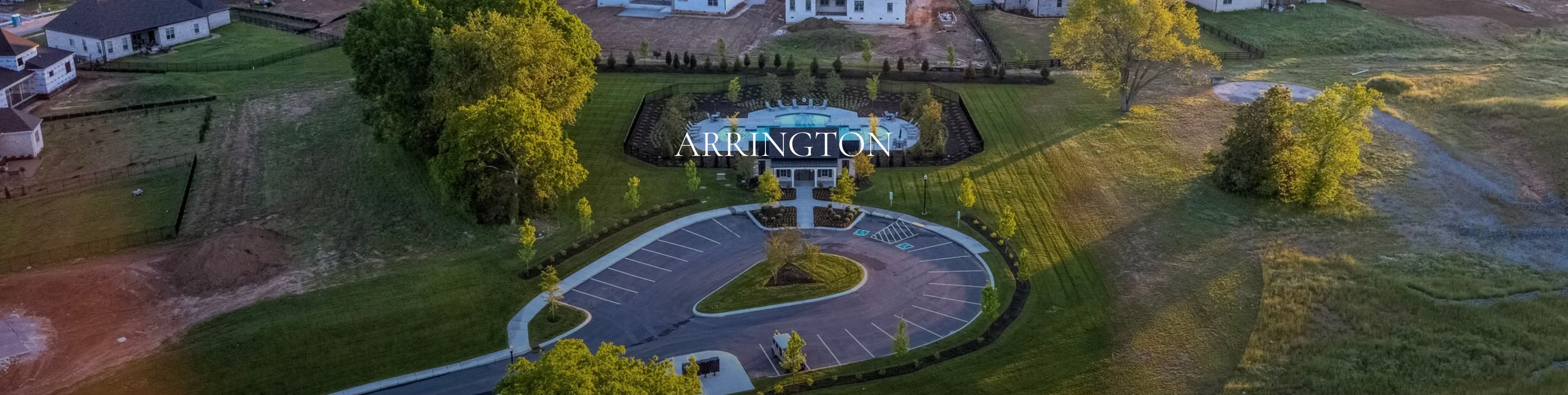 Aerial view of Berry Farms community in Franklin TN