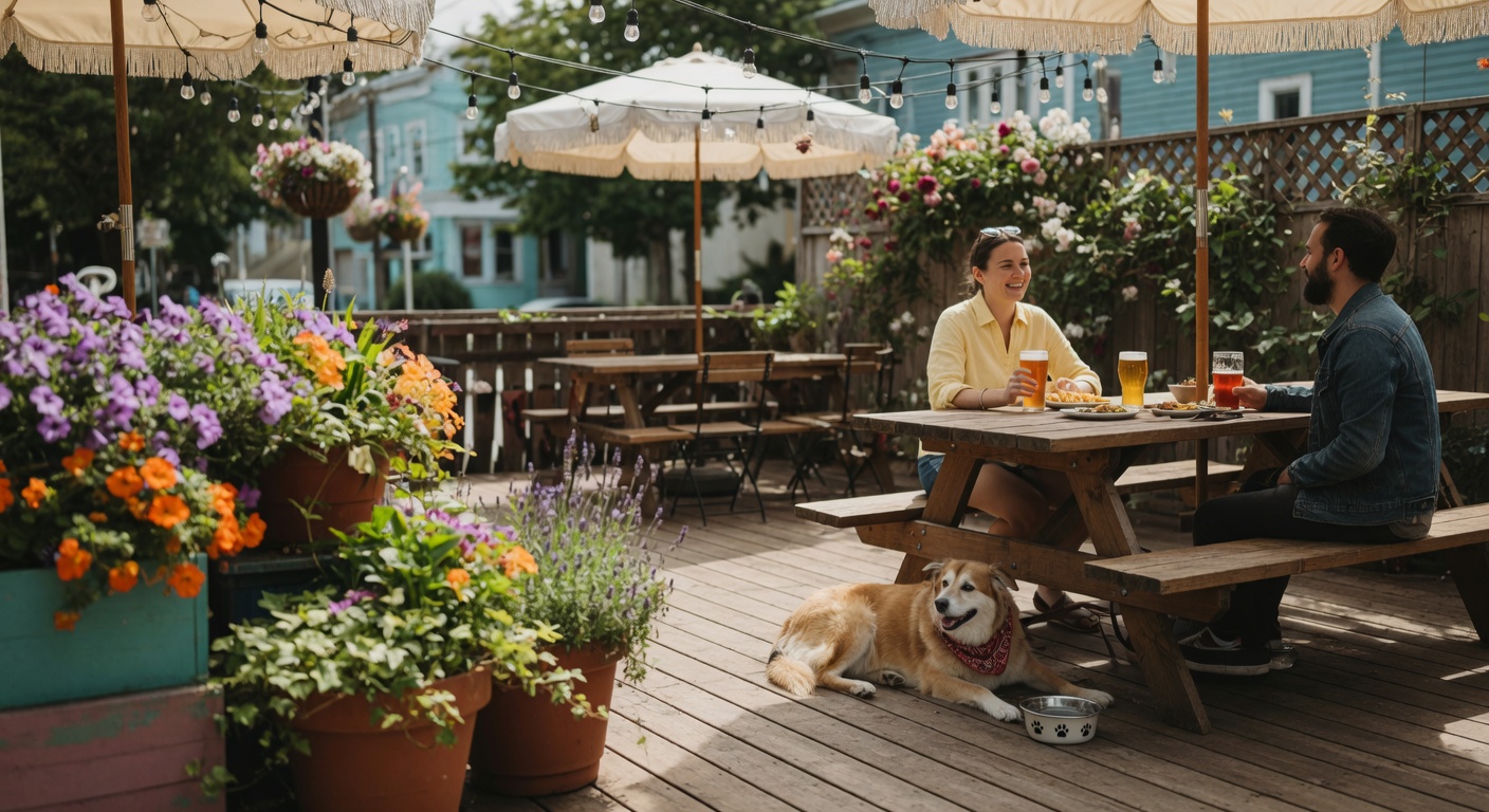 Dog-friendly waterfront in Victoria, BC