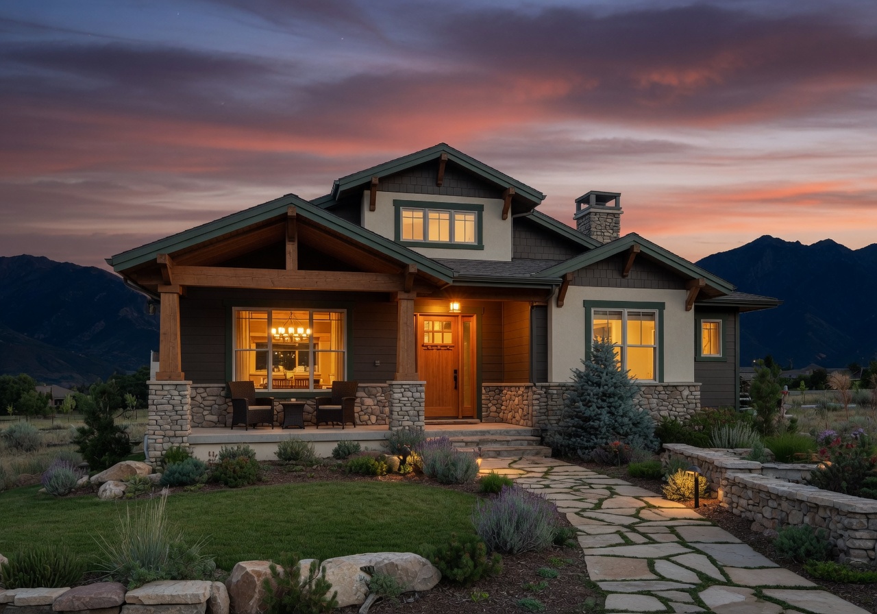 Daybreak community lakefront in South Jordan, Utah