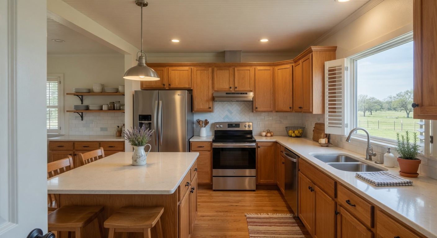 Kitchen at 3870 County Road 45080, Arthur City, TX