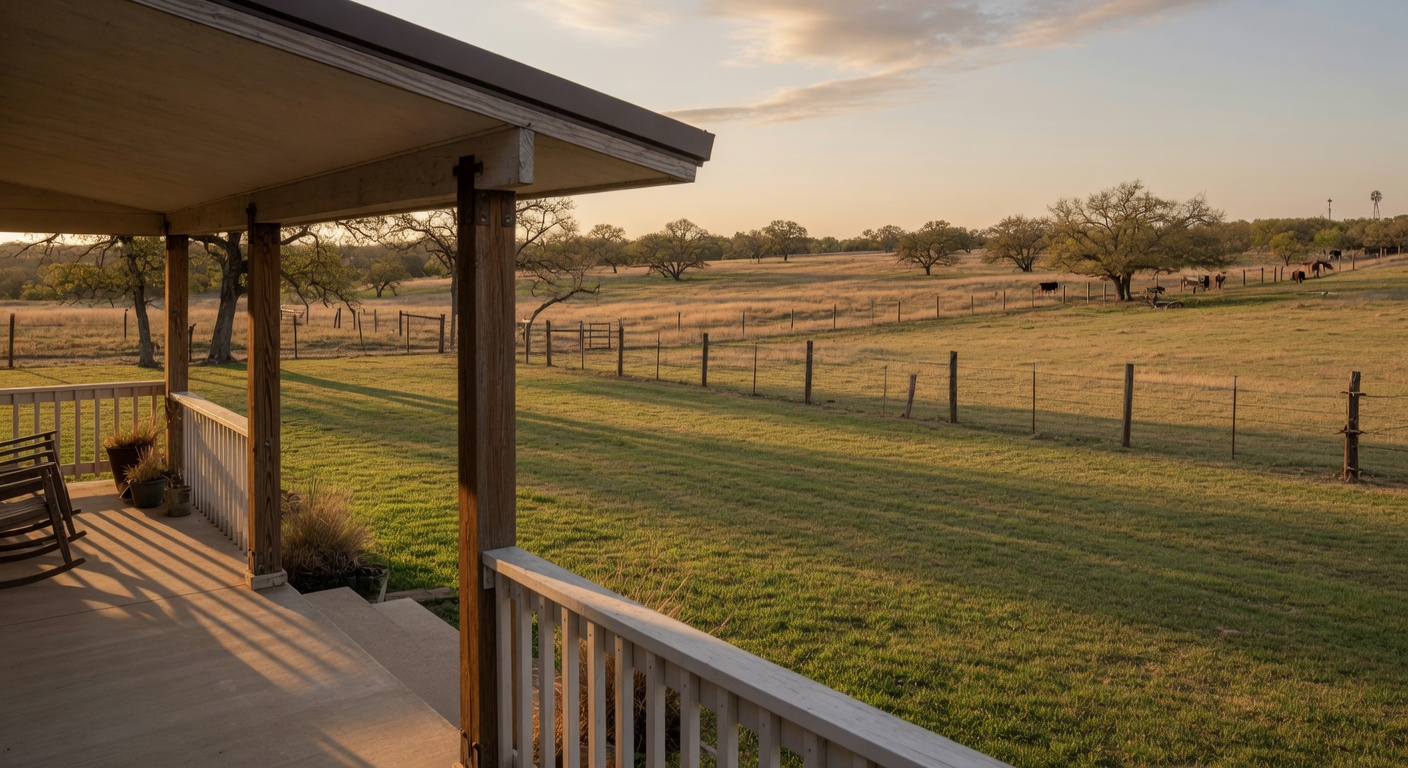 Backyard and pastureland at 3870 County Road 45080, Arthur City, TX