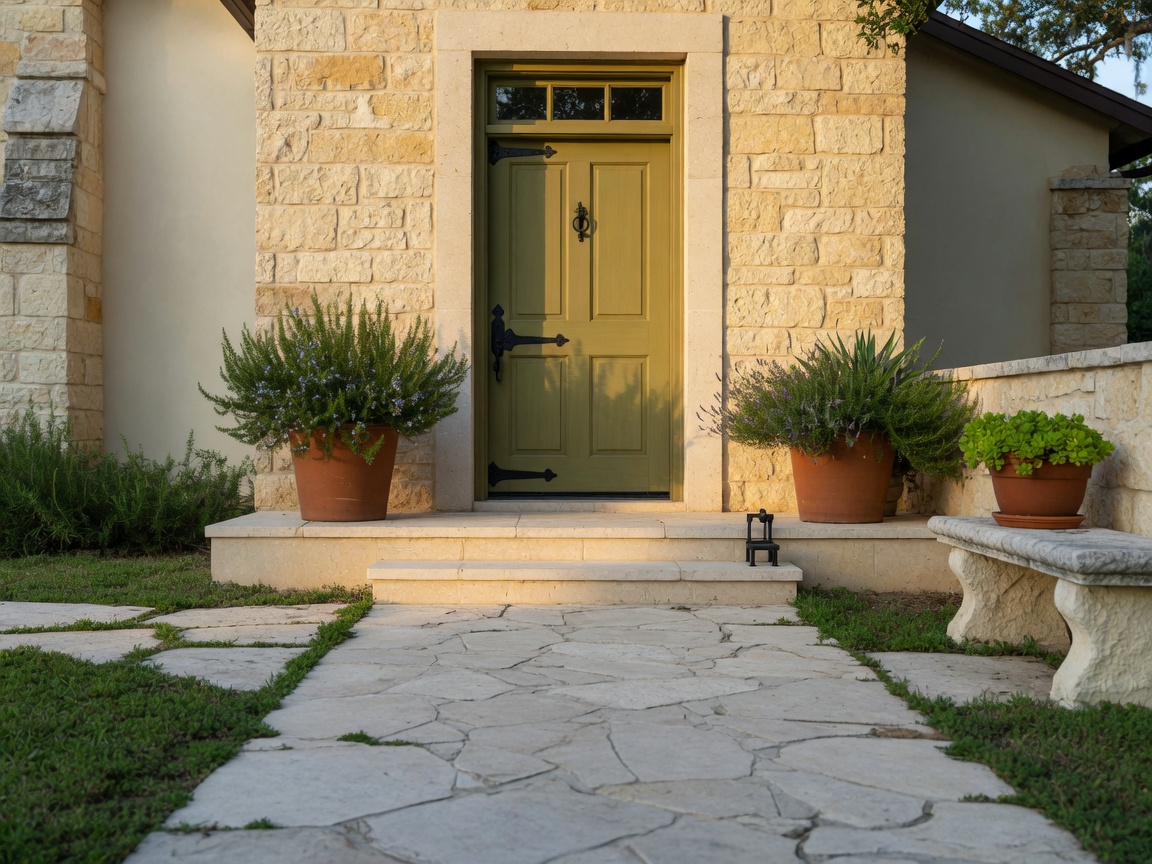 A welcoming front door of a Texas Hill Country home, symbolizing the start of the home buying journey and the next steps toward homeownership