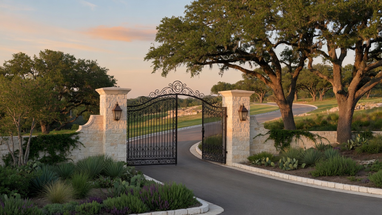 The Dominion golf course community in northwest San Antonio with rolling fairways and estate homes