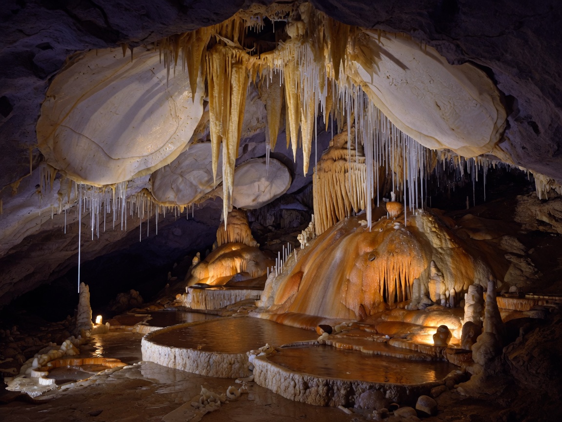 Stone steps descending into the lush limestone entrance of Cave Without a Name near Boerne, Texas