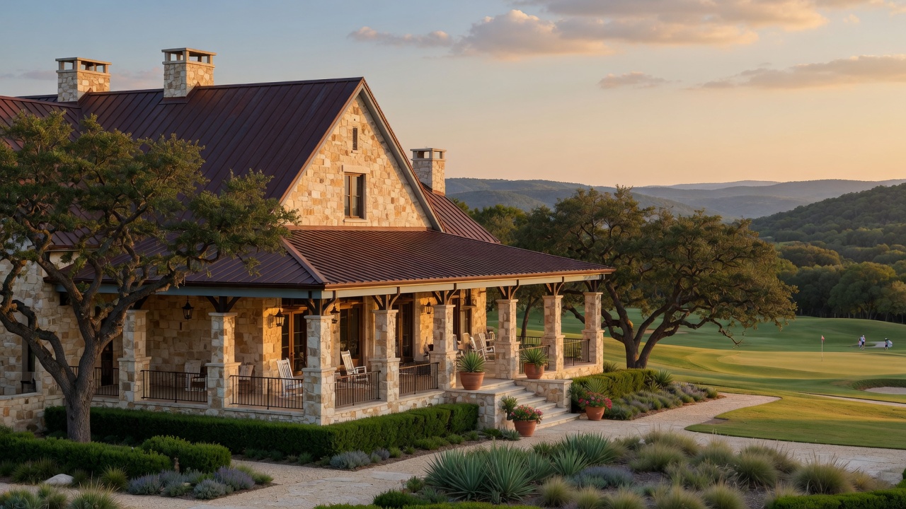 Cordillera Ranch aerial view showing golf course and rolling Hill Country terrain with estate homes in Boerne Texas