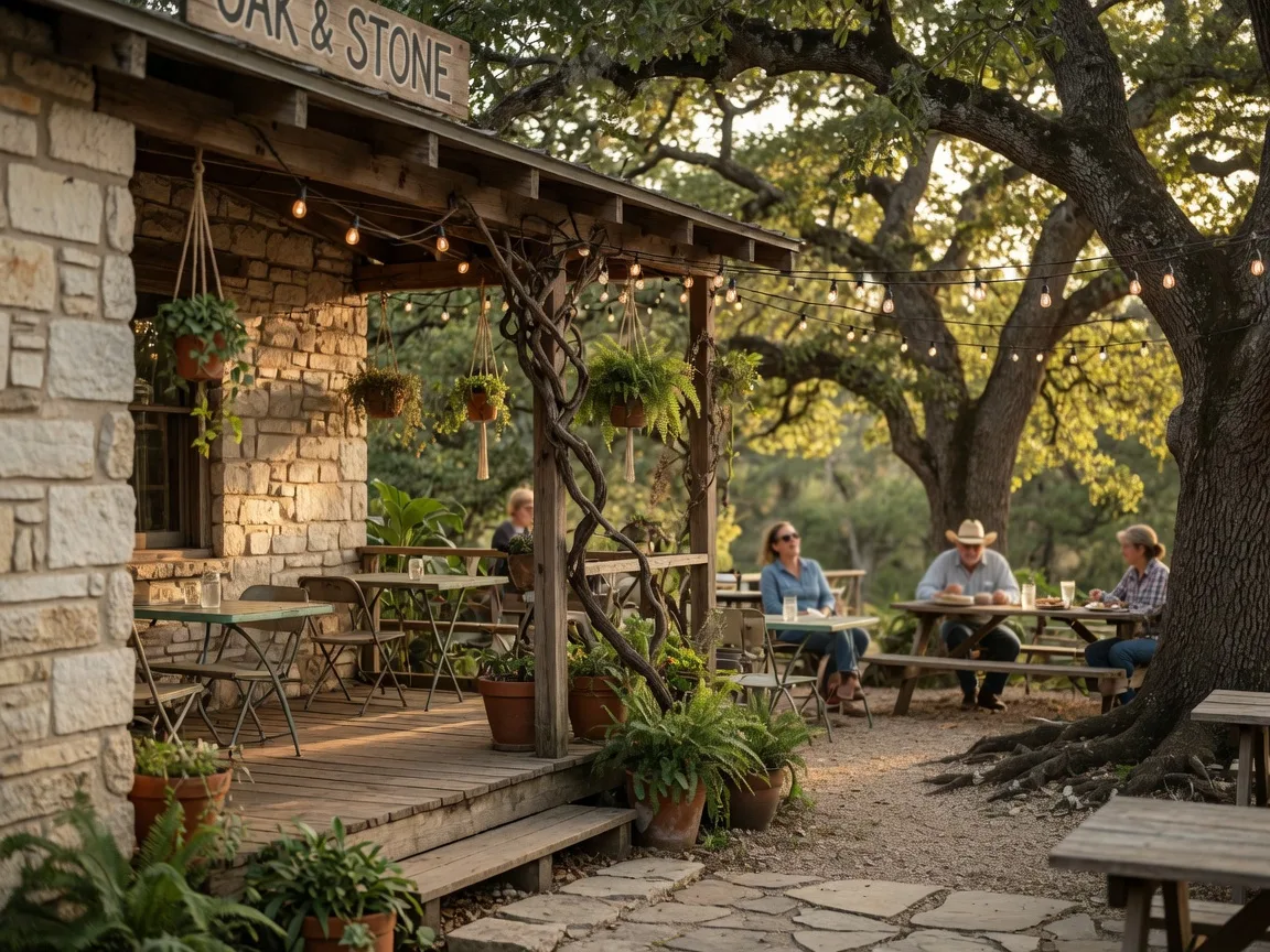 Limestone monument honoring the founding Freethinkers of Comfort, Texas in front of a historic stone building