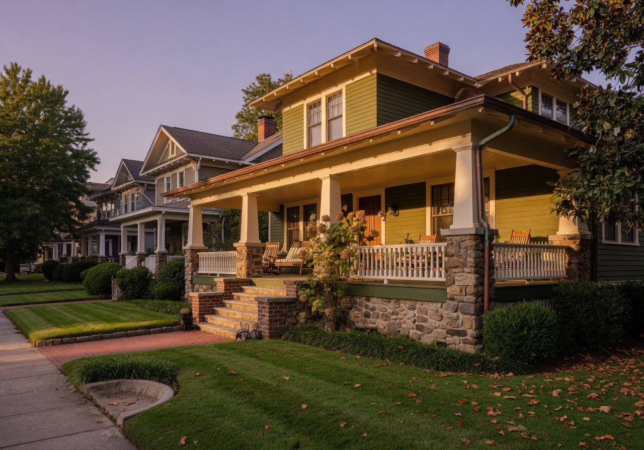 Beautiful Craftsman home representing high property value in Virginia