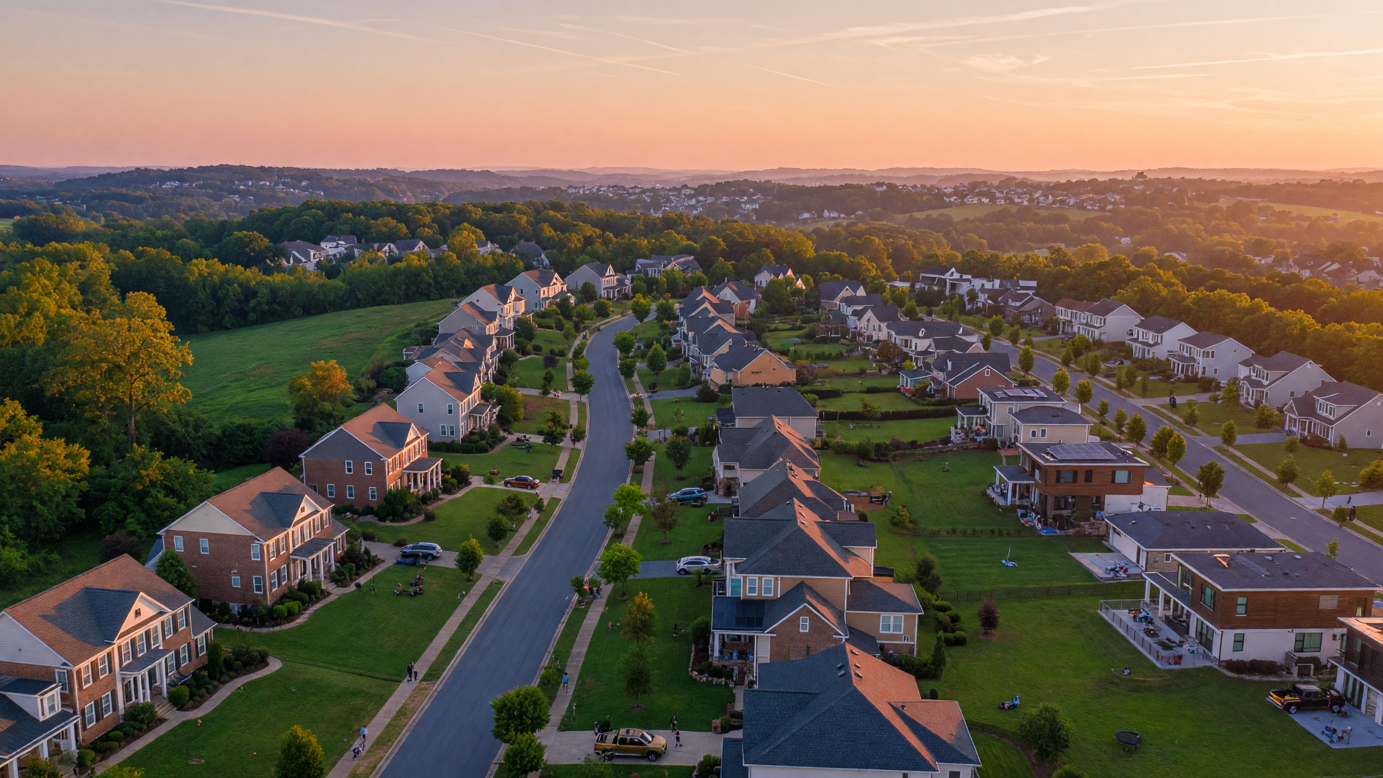 Virginia suburban neighborhood with growing inventory