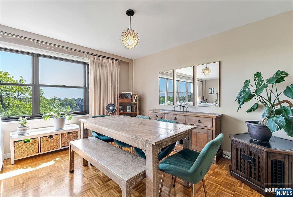 Dining area with large picture windows