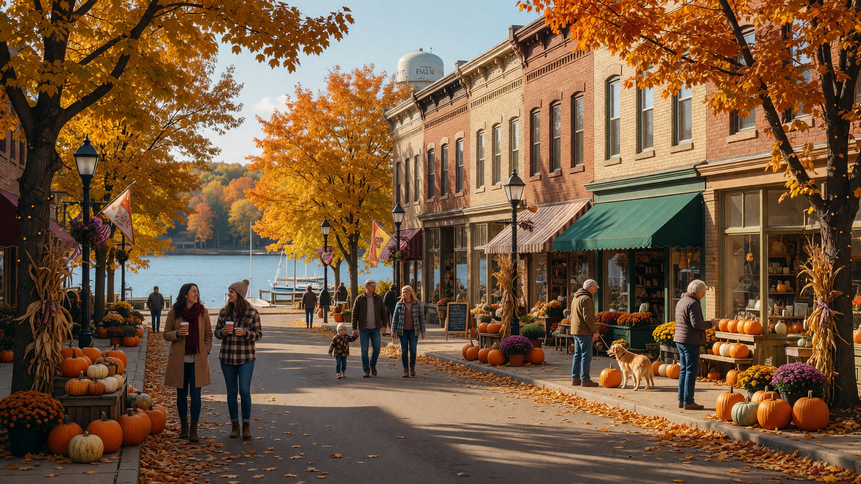 Winter scene in the Twin Cities lake communities — Cozy community vibes