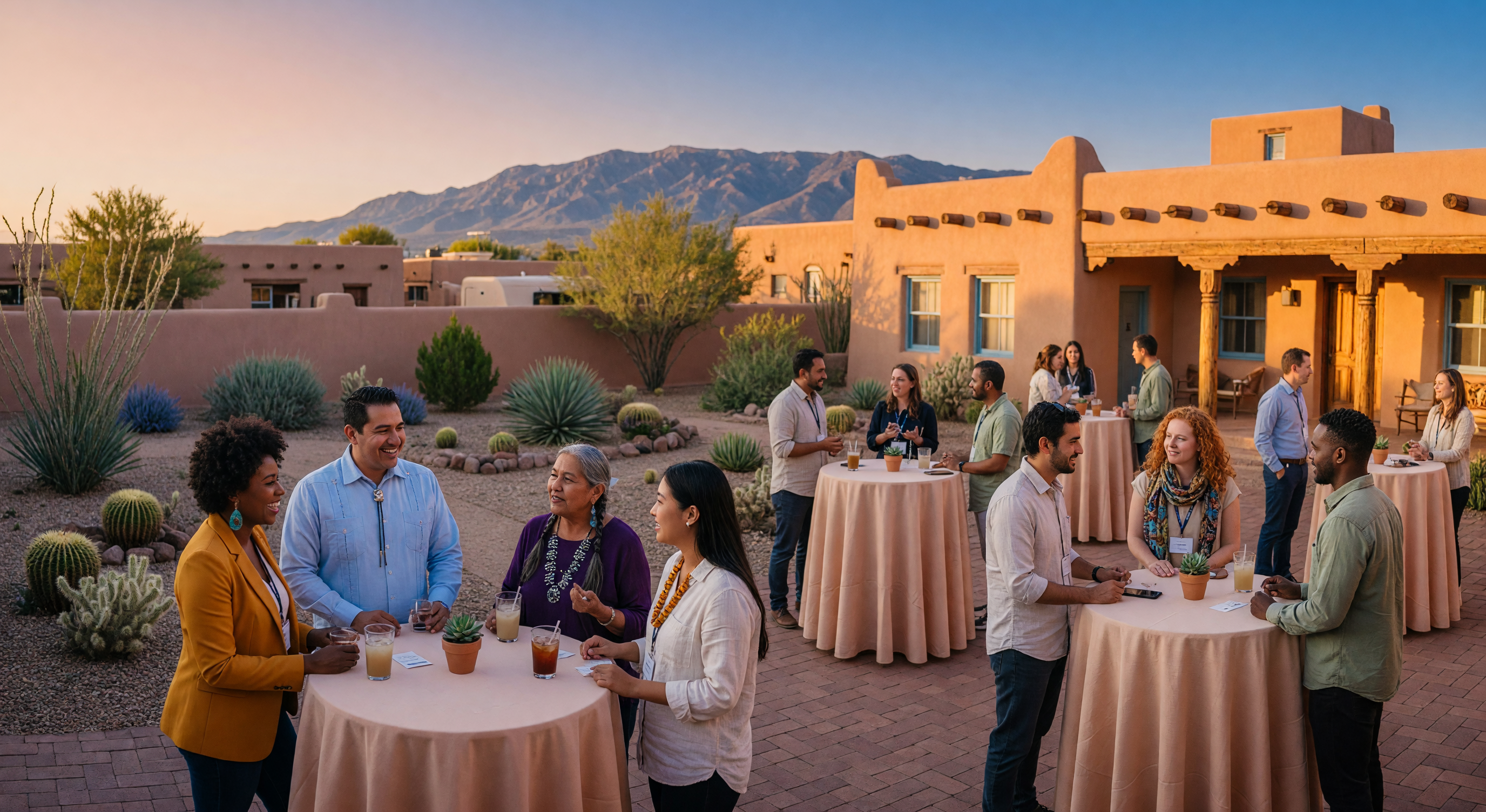 Community gathering in Albuquerque, New Mexico