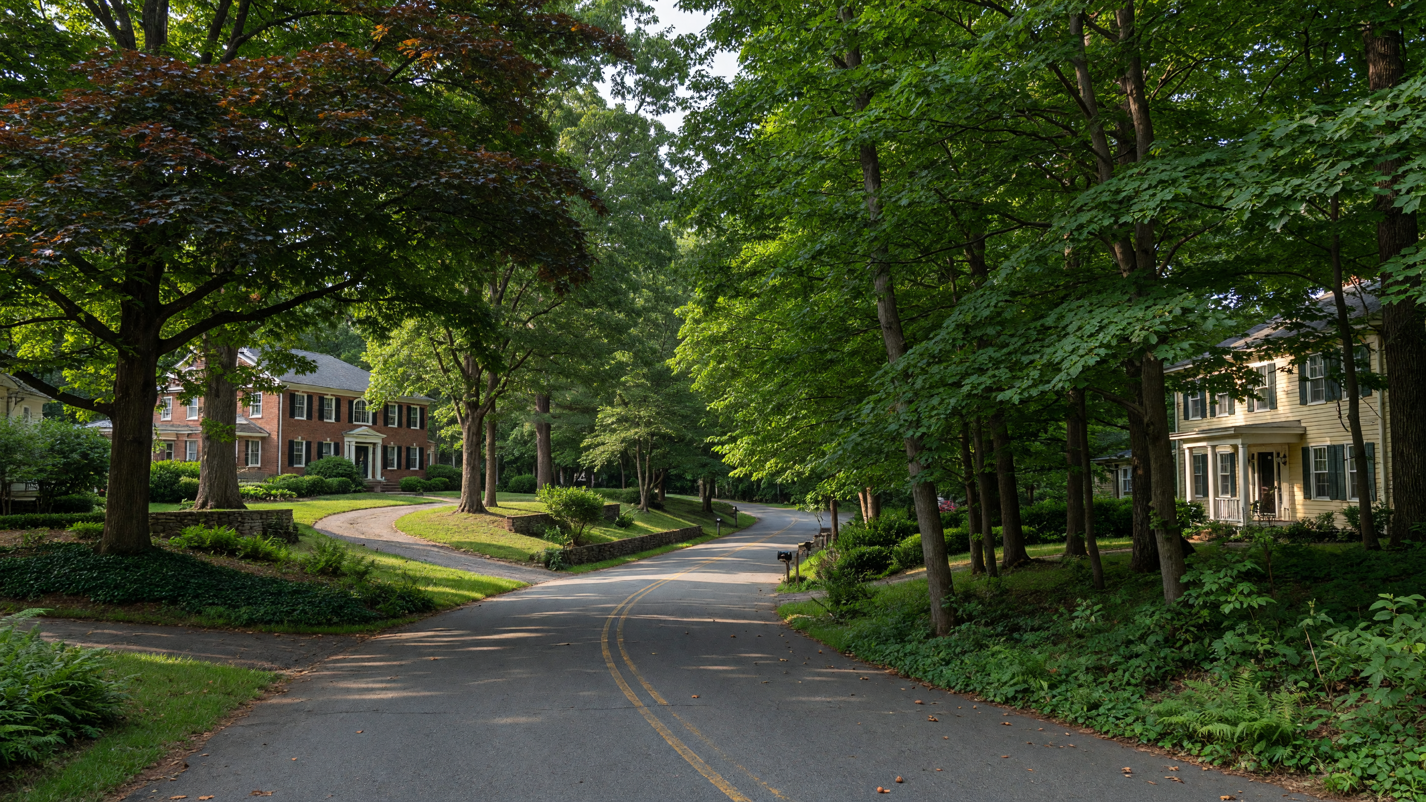 Moncure Hills established neighborhood in Stafford Virginia — mature trees, large wooded lots, and custom single-family homes on quiet residential streets