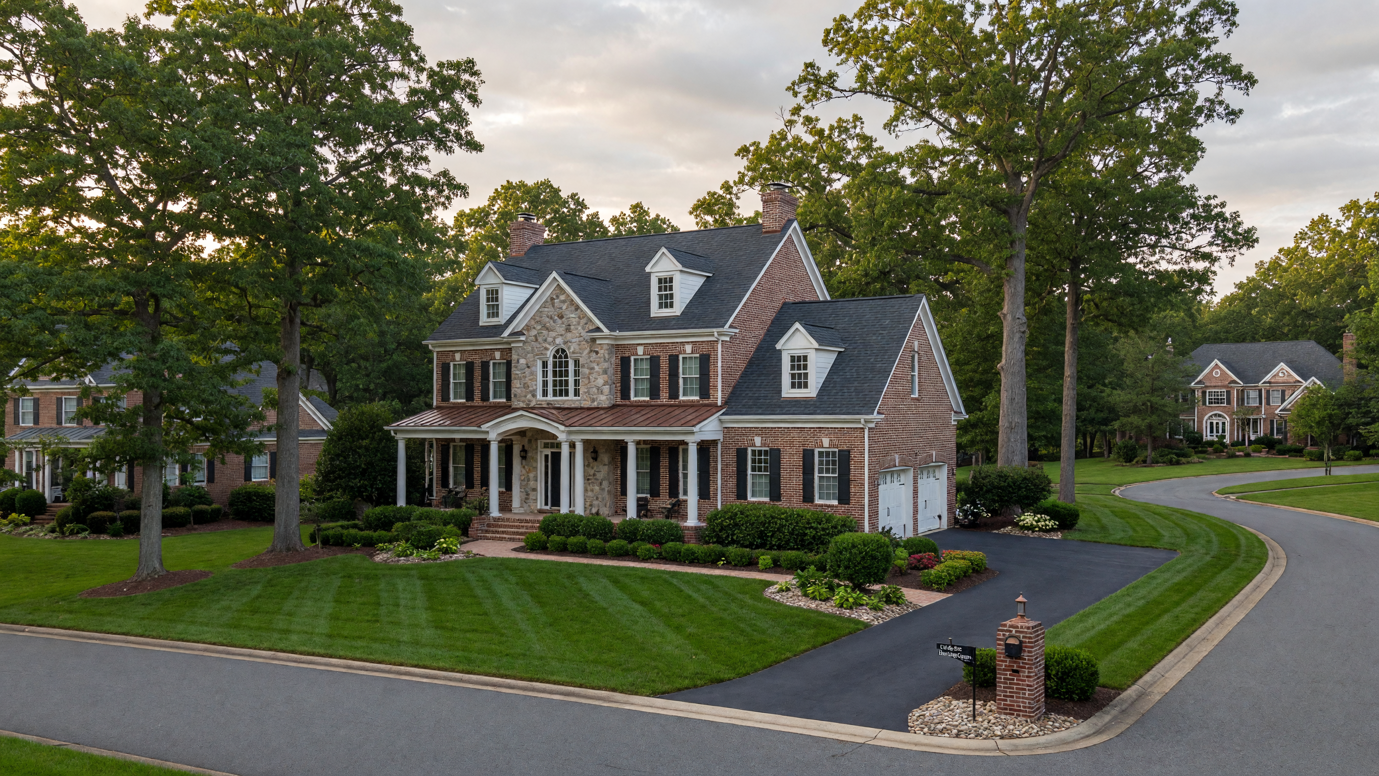 Luxury single-family homes in Claiborne Manor, an exclusive boutique community in Stafford Virginia with mature landscaping and quiet cul-de-sac streets
