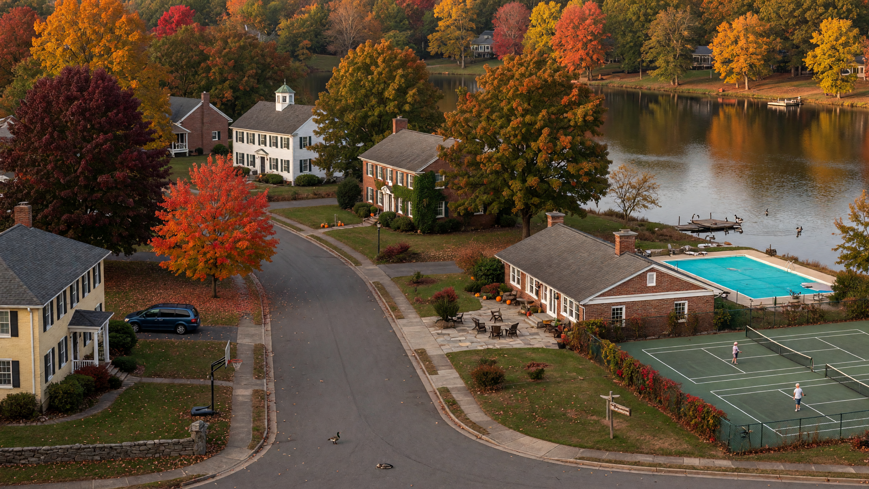 Wellington community in Prince William County Virginia — mature neighborhood with large lots and lake access