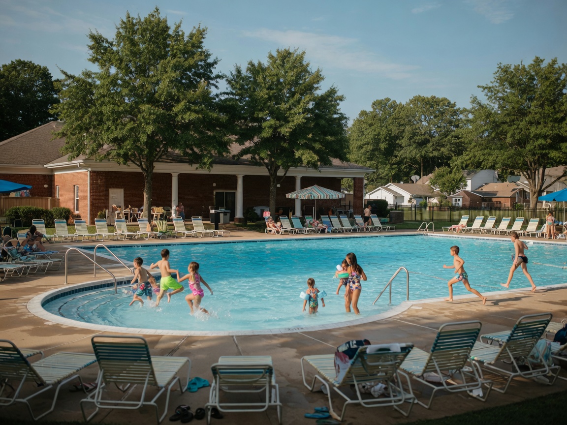 Lee's Hill Fredericksburg VA community pool, clubhouse, and family-friendly recreational amenities