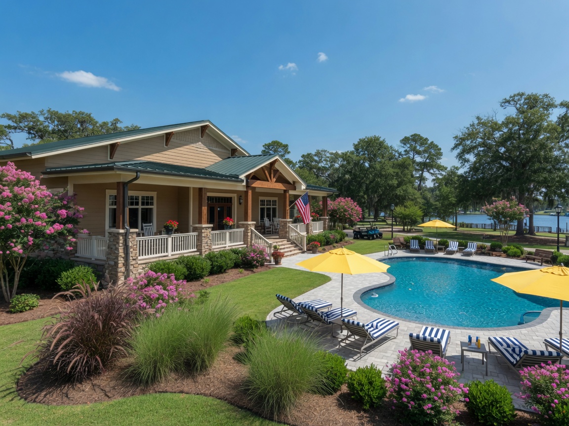 New Post on the Rappahannock community clubhouse and pool in Spotsylvania Virginia — resort-style amenities, sparkling pool, and manicured landscaping