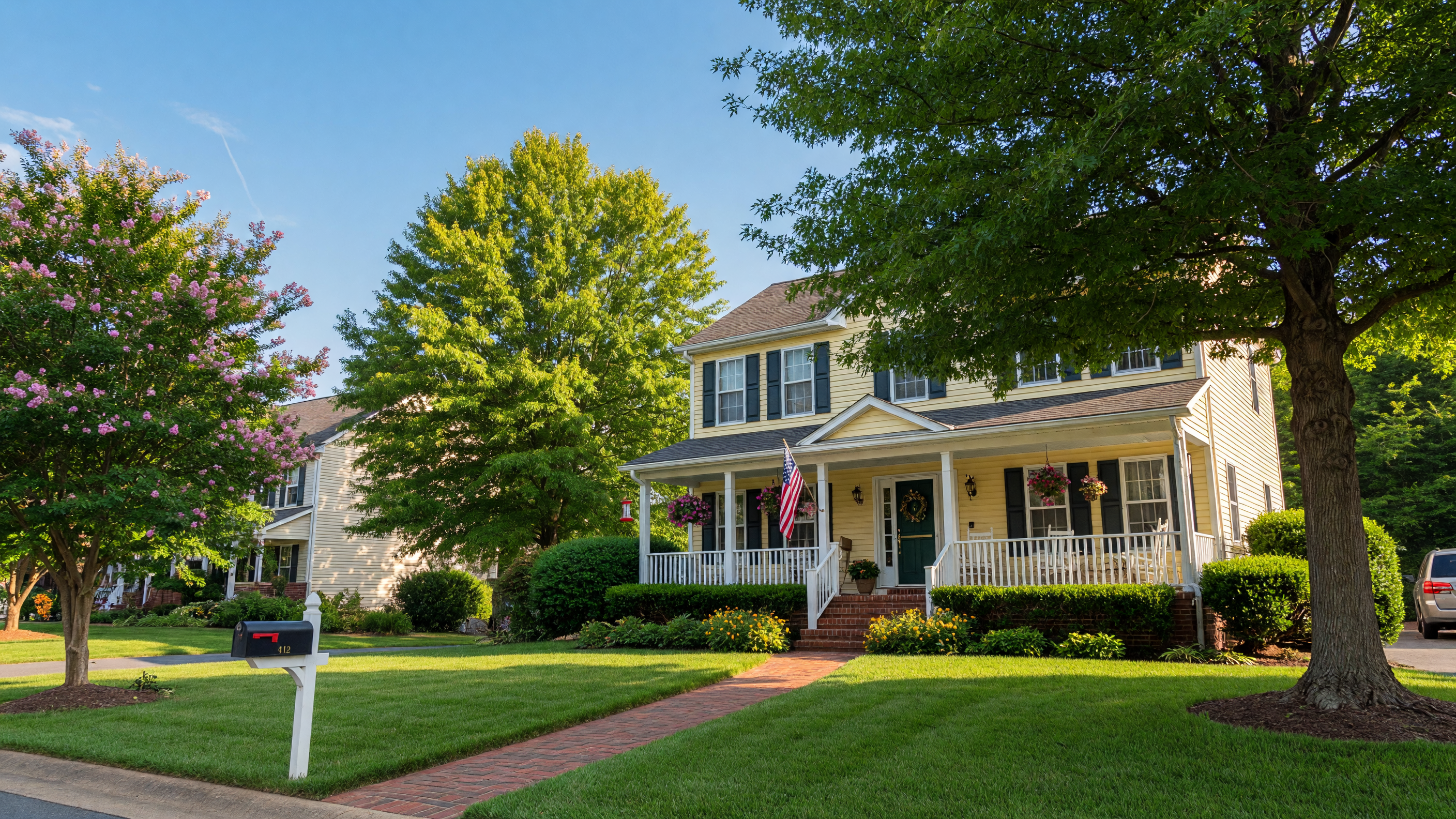 Summer home maintenance exterior of a suburban home in Spotsylvania County VA