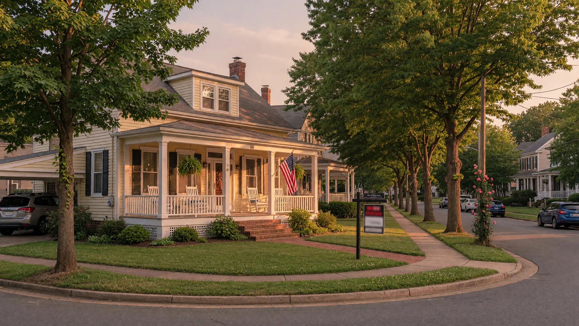 Peaceful suburban home in Fredericksburg VA representing short sale solutions for divorcing couples