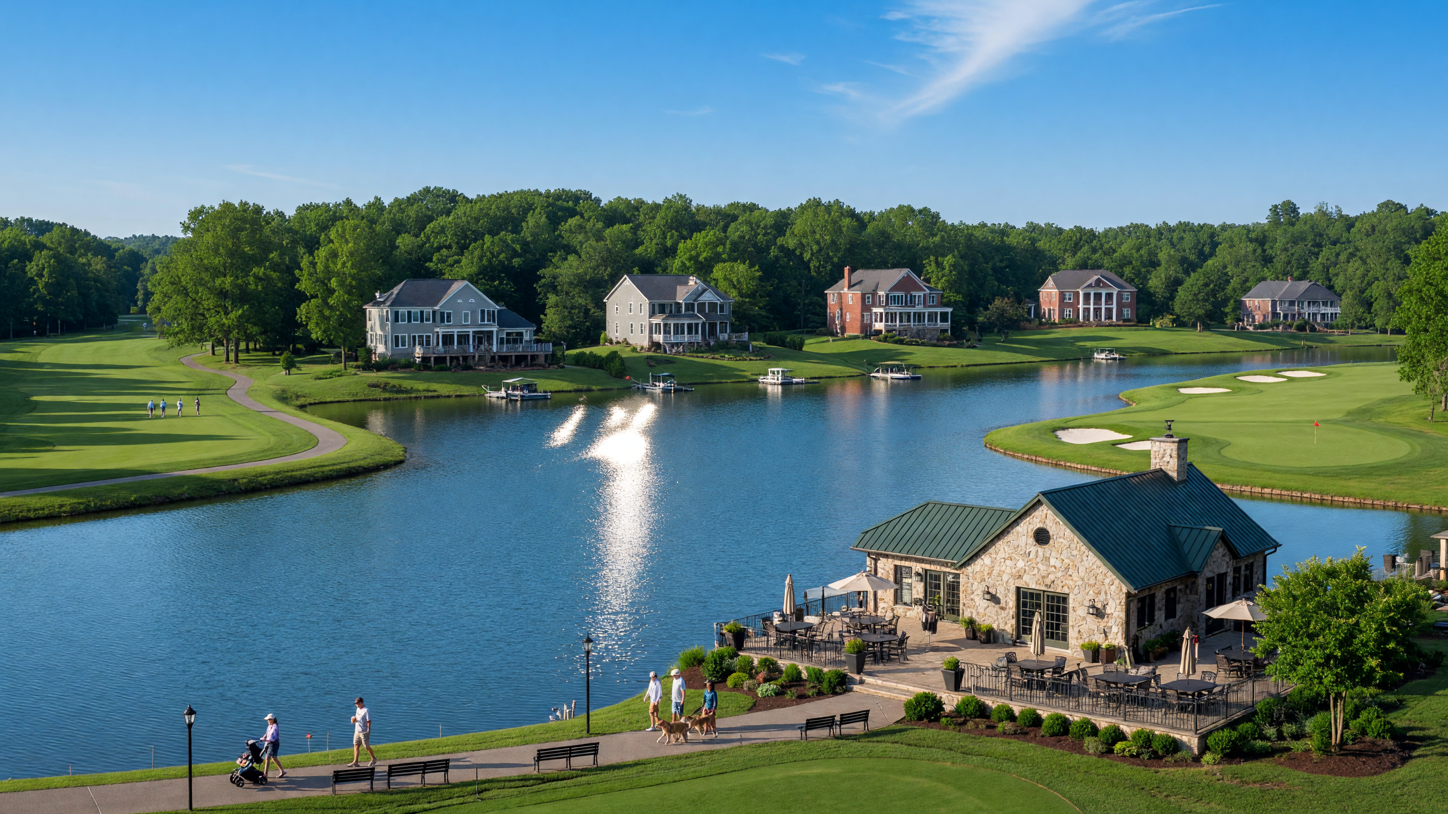 Lake Manassas community in Prince William County Virginia — upscale lakefront living with two golf courses