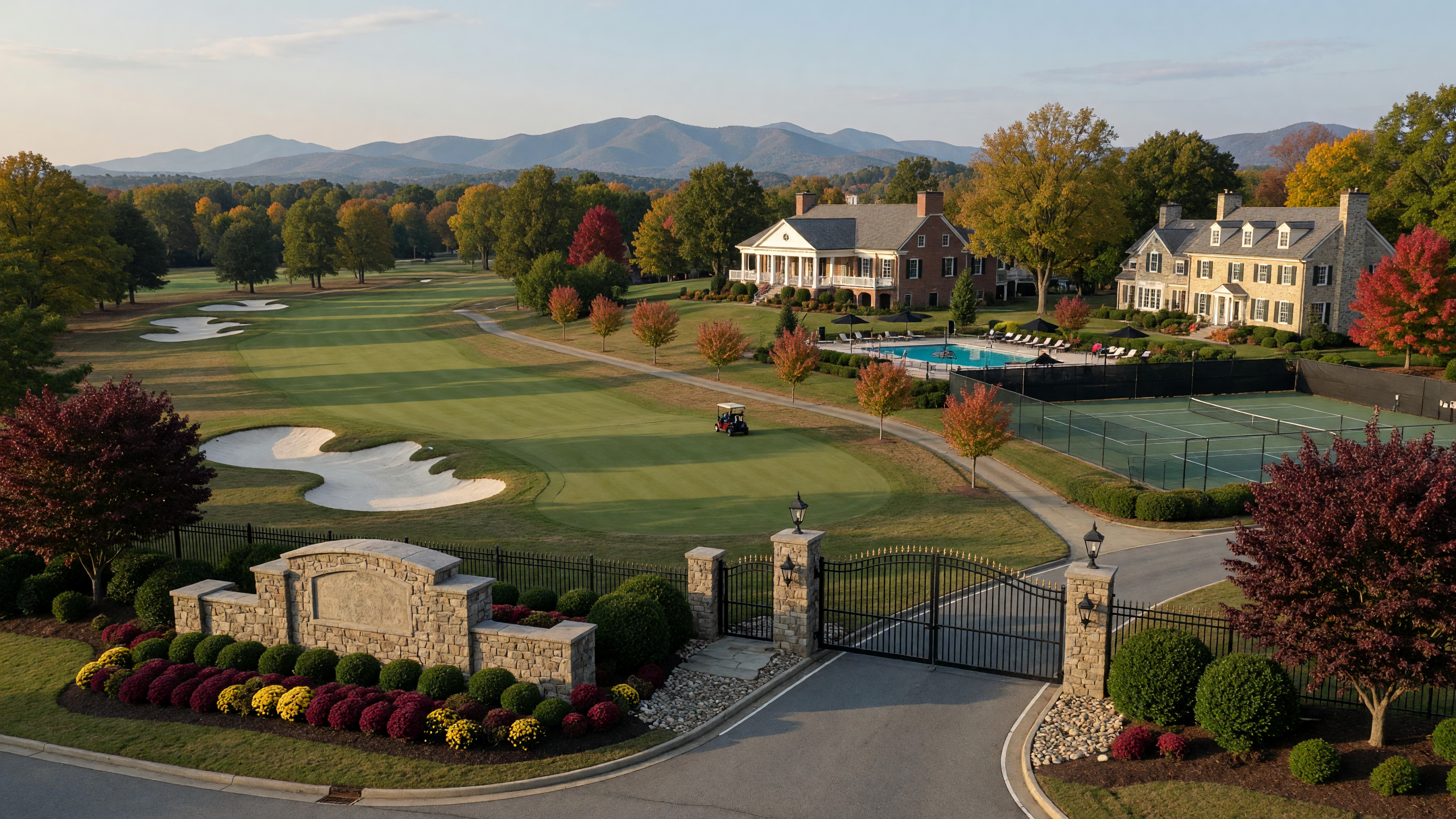 Piedmont gated golf community in Prince William County Virginia — luxury homes and championship course