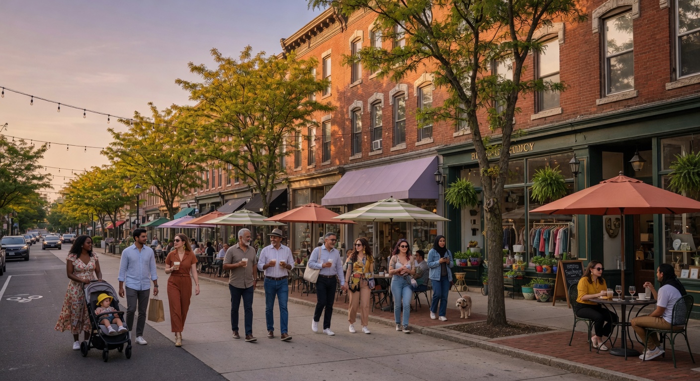 Maplewood neighborhood street view