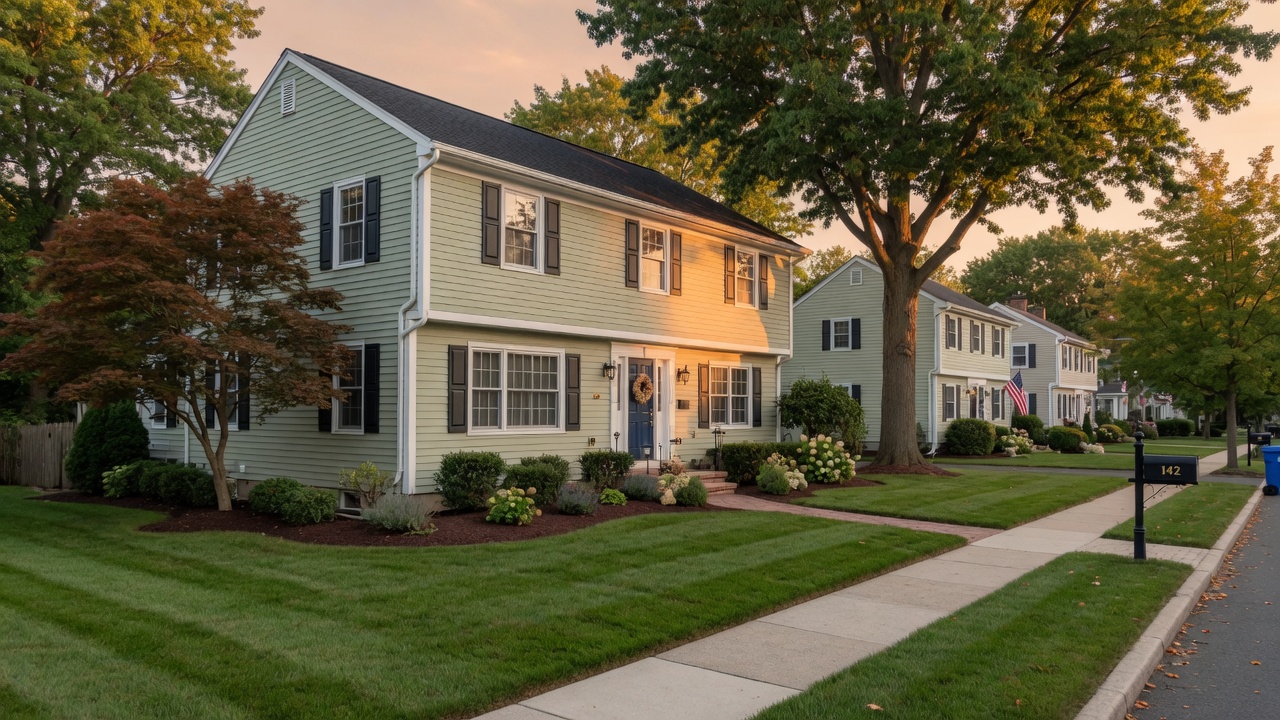 Well-maintained suburban home in Bloomfield NJ with fresh exterior improvements