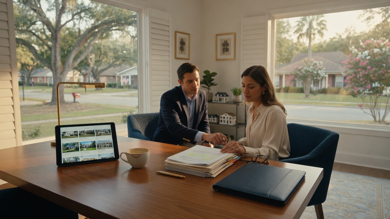 Professional real estate consultation setting in the CSRA