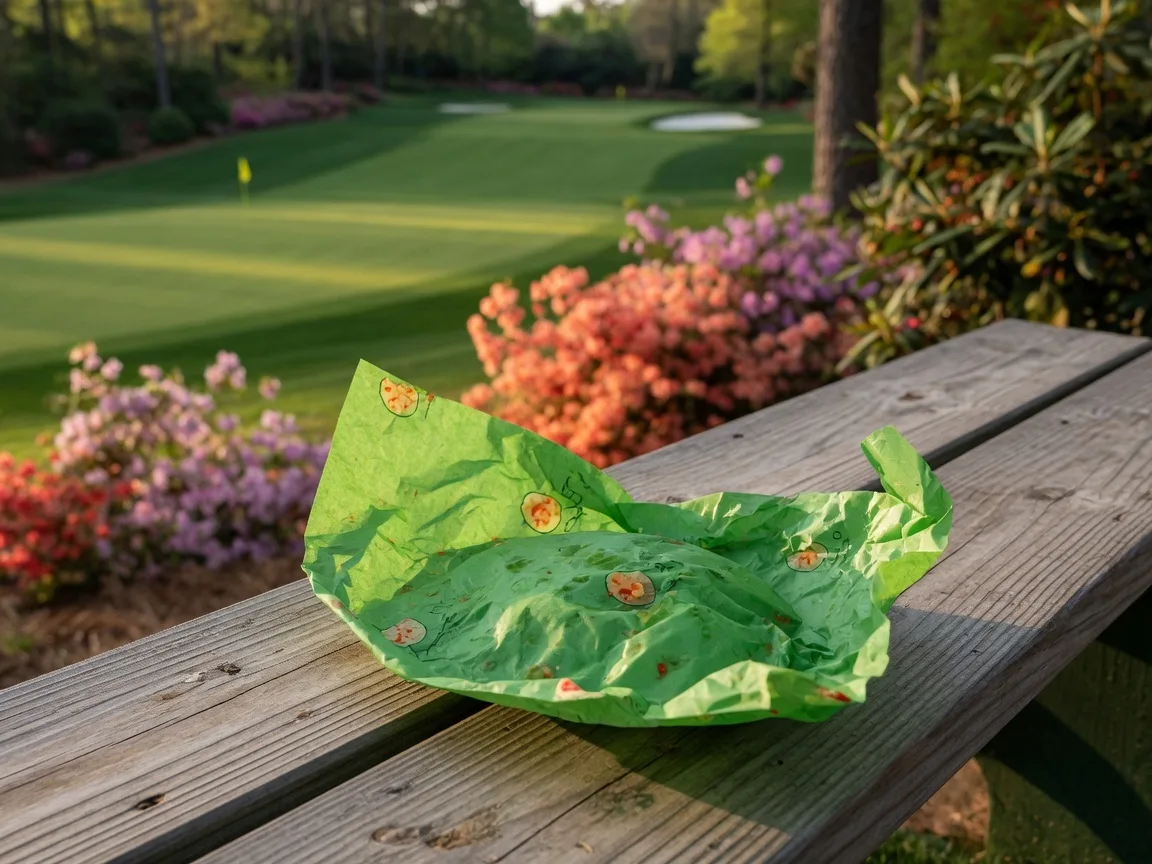 Iconic green pimento cheese sandwich at Augusta National during Masters Week traditions