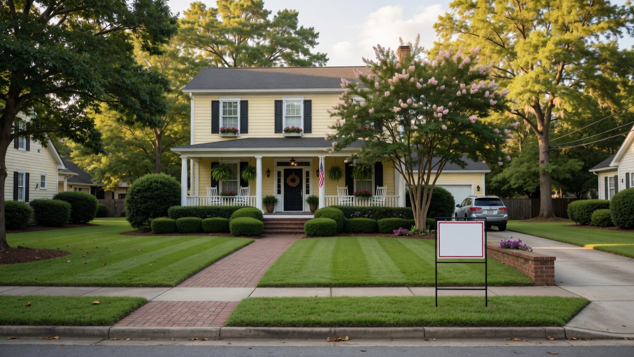 Charming Southern-style home with manicured lawn and mature trees in an established CSRA neighborhood