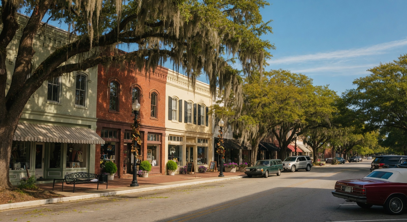 Historic downtown Aiken, SC