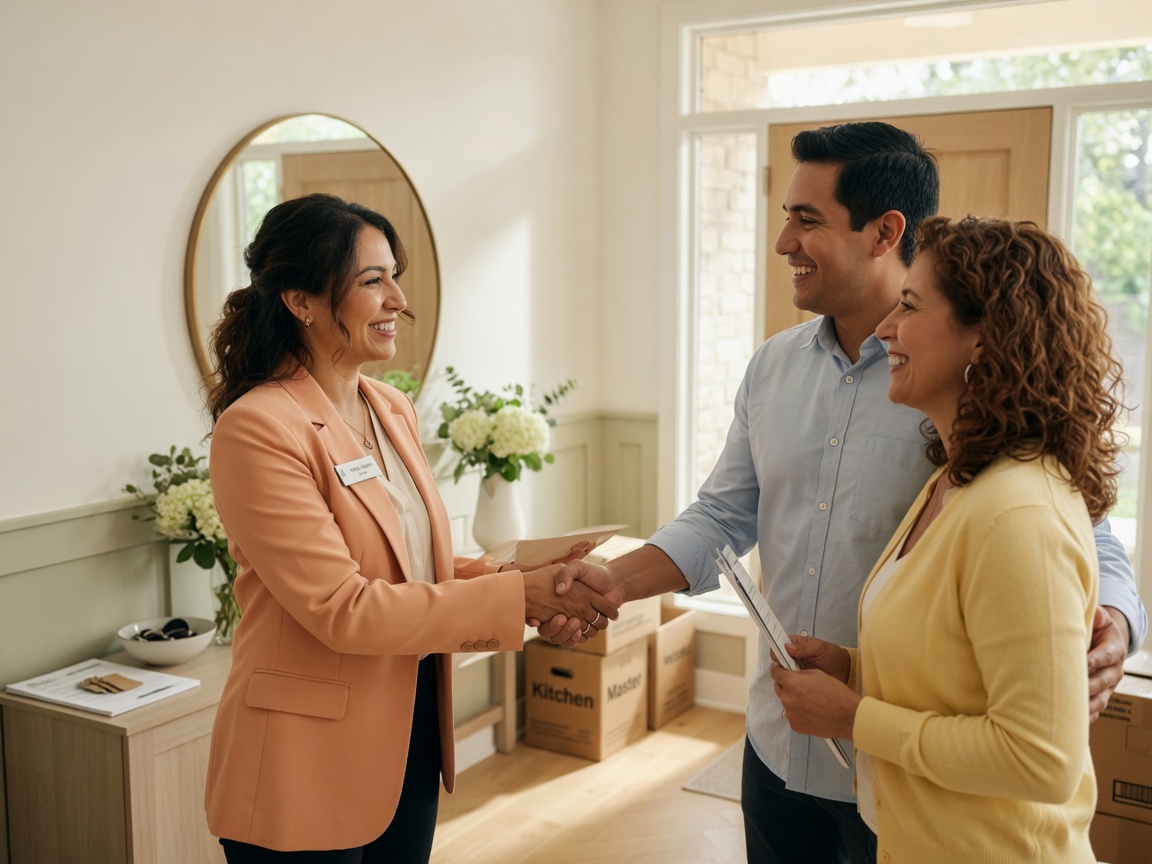 Realtor shaking hands with a satisfied client in Aiken SC