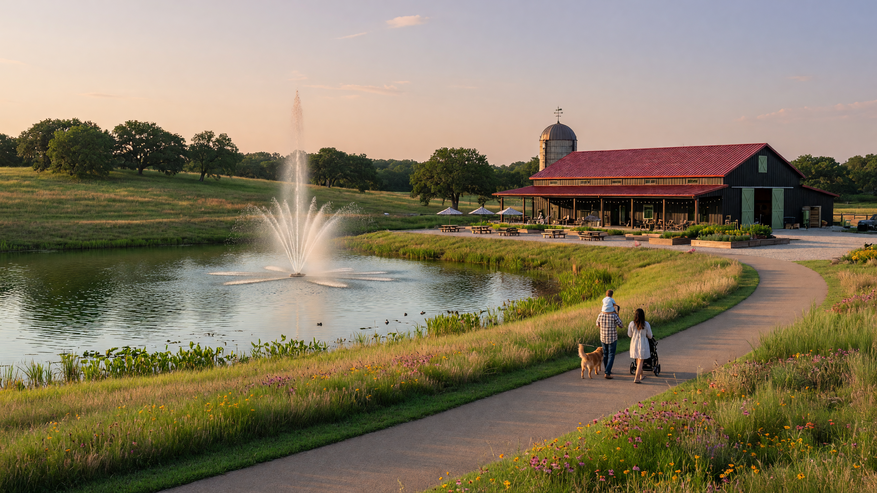 Canyon Falls nature-focused community in Northlake, Texas