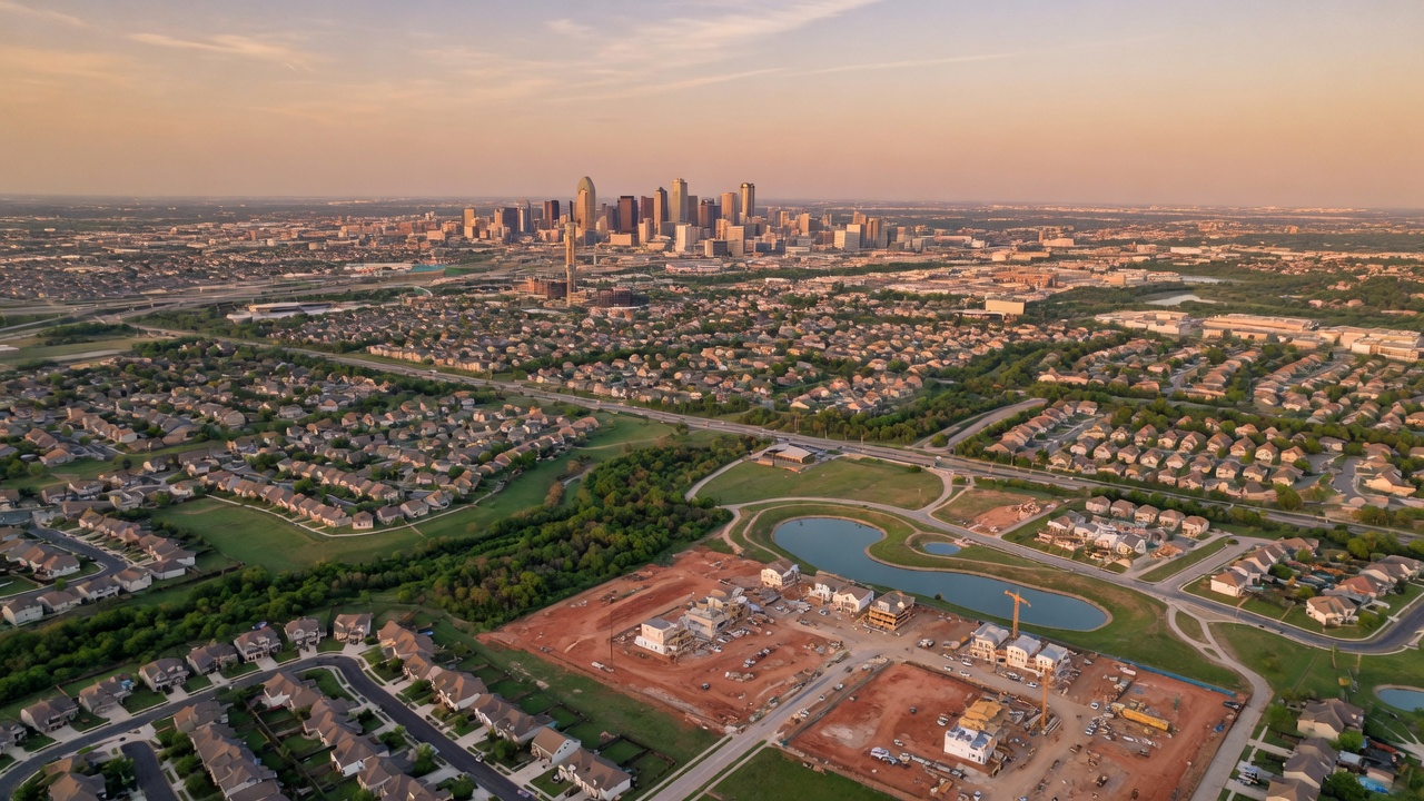 Flower Mound community neighborhood in North Texas