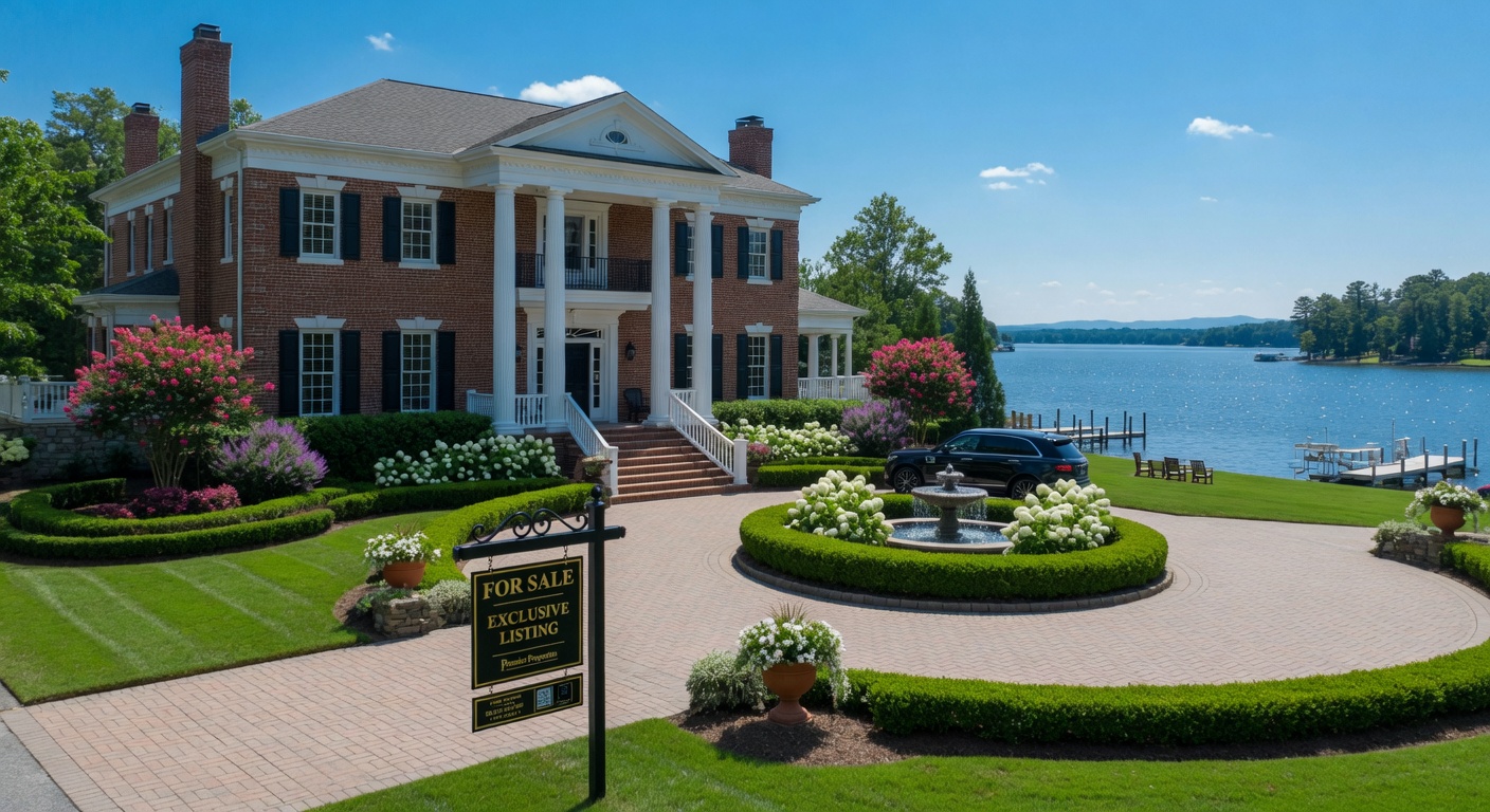 Luxury waterfront home for sale on Lake Norman