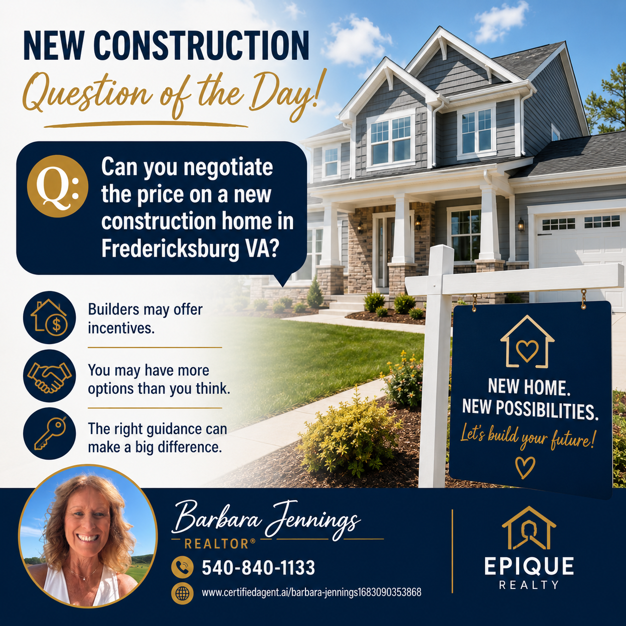 Homebuyer services in Fredericksburg VA by Barbara Jennings