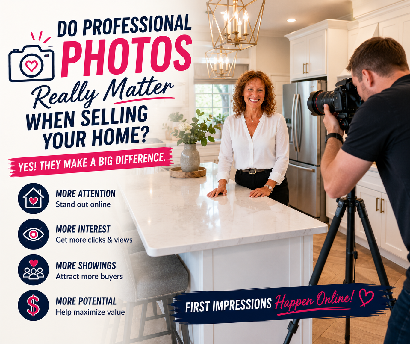 Professional home photography for listing homes in Fredericksburg VA