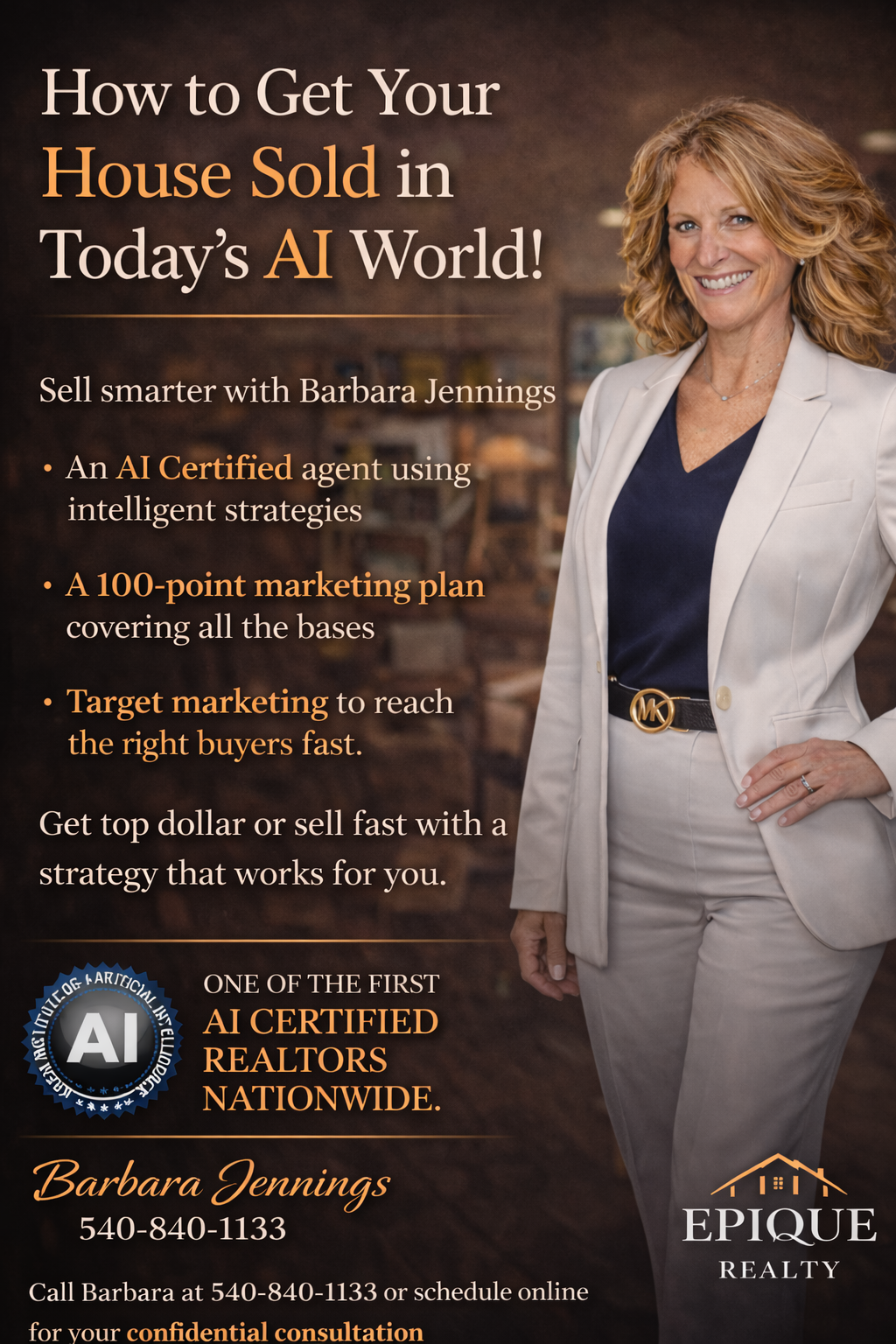 Barbara Jennings home pricing strategy for Fredericksburg VA