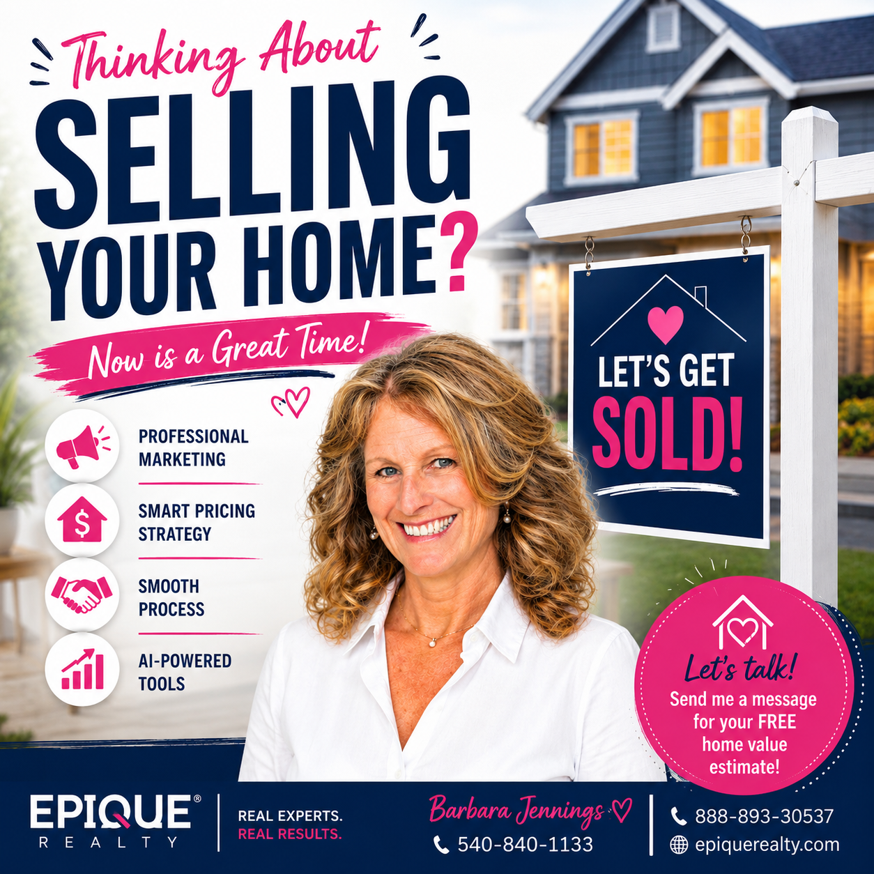 Barbara Jennings eXp Realty marketing services for Northern Virginia