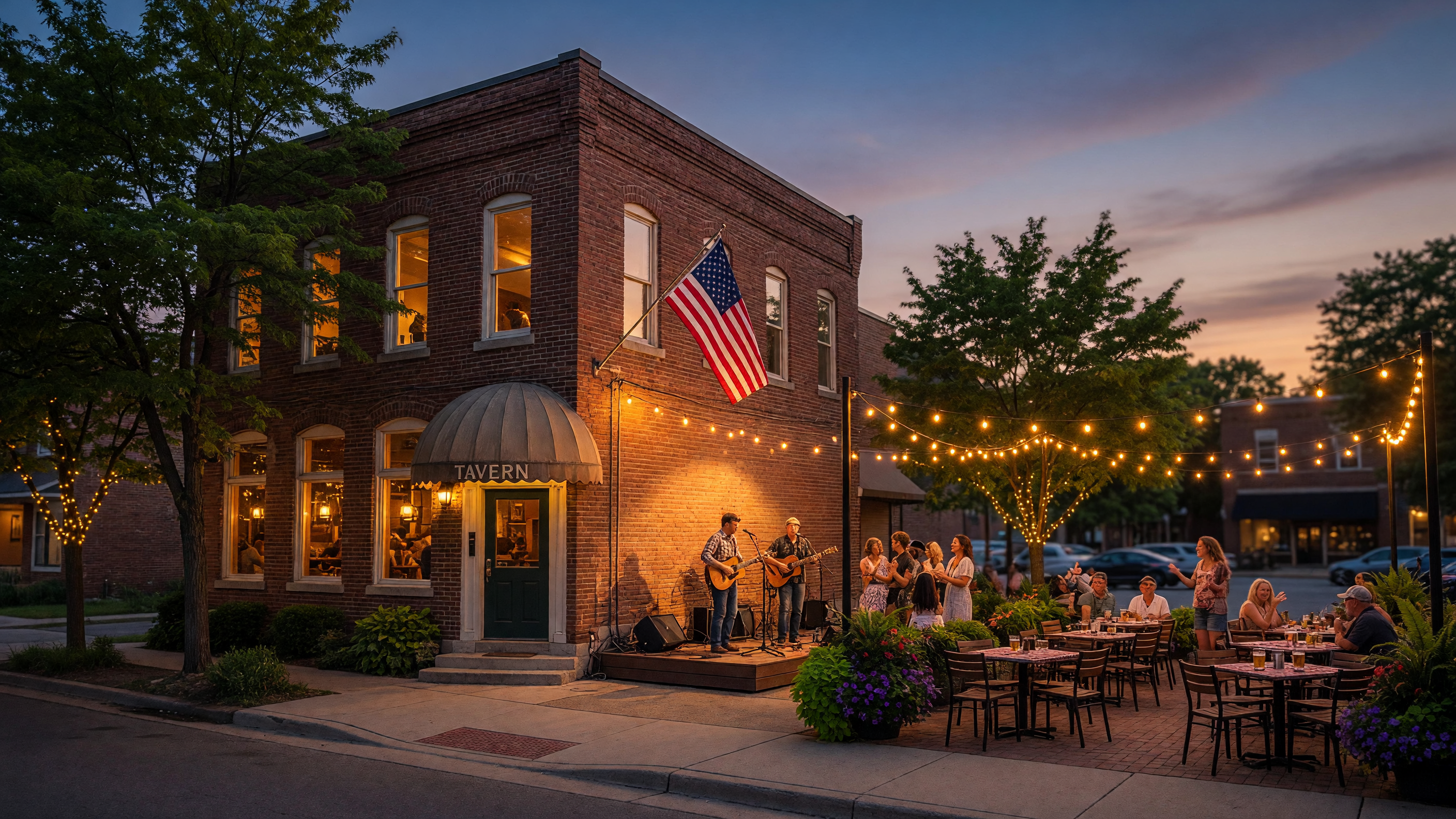 The Fenton Hotel Tavern and Grille, a historic gathering place in downtown Fenton, Michigan