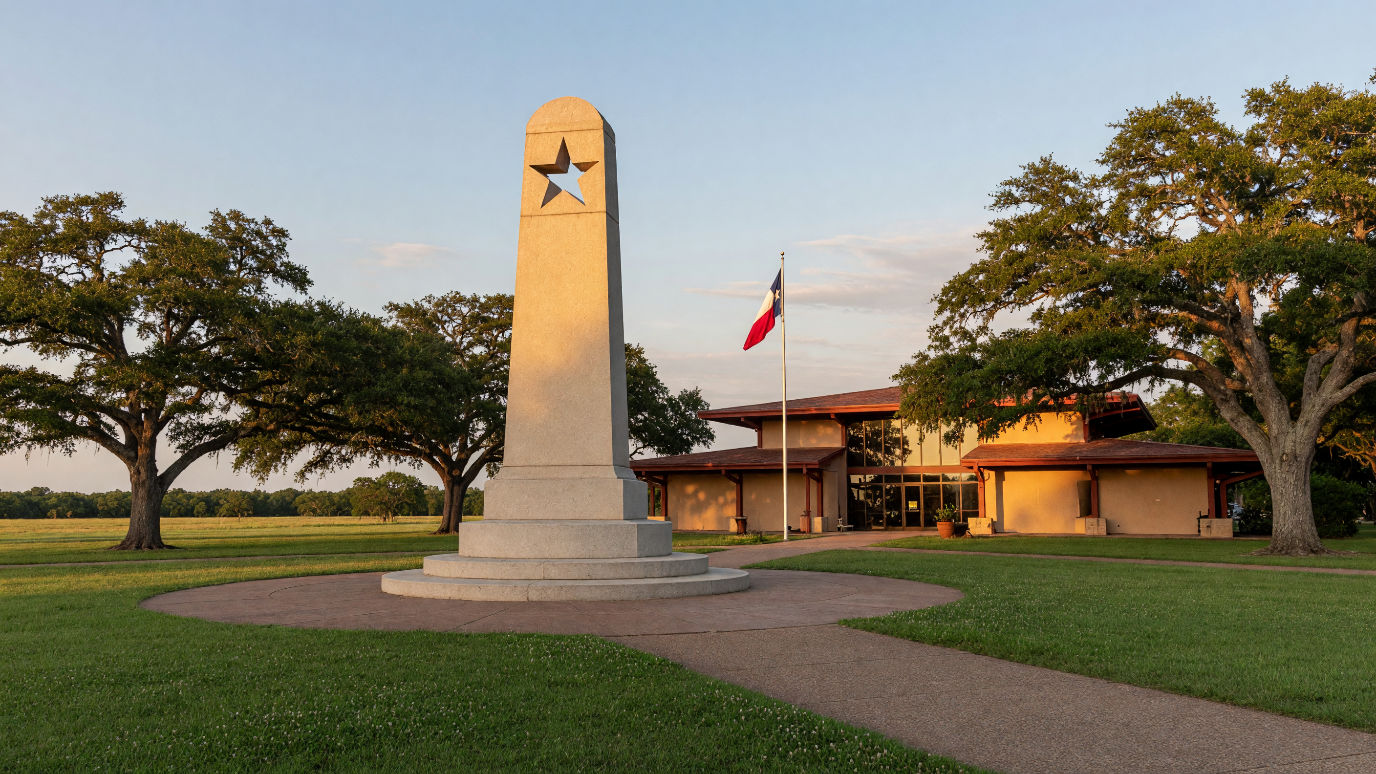 Washington County Expo grounds on a sunny day, venue for community events in Brenham