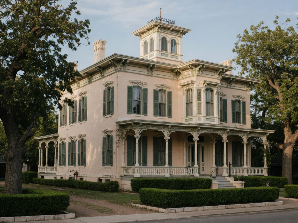 Historic Victorian mansion in Brenham, Texas