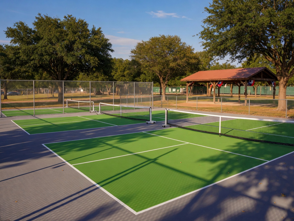 Pickleball Courts at Jackson Street Park in Brenham, Texas