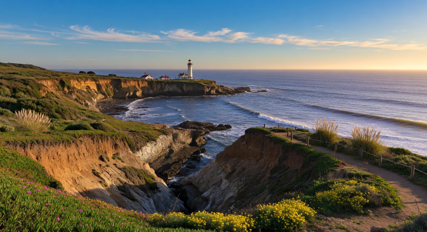 Scenic view of Santa Cruz County California