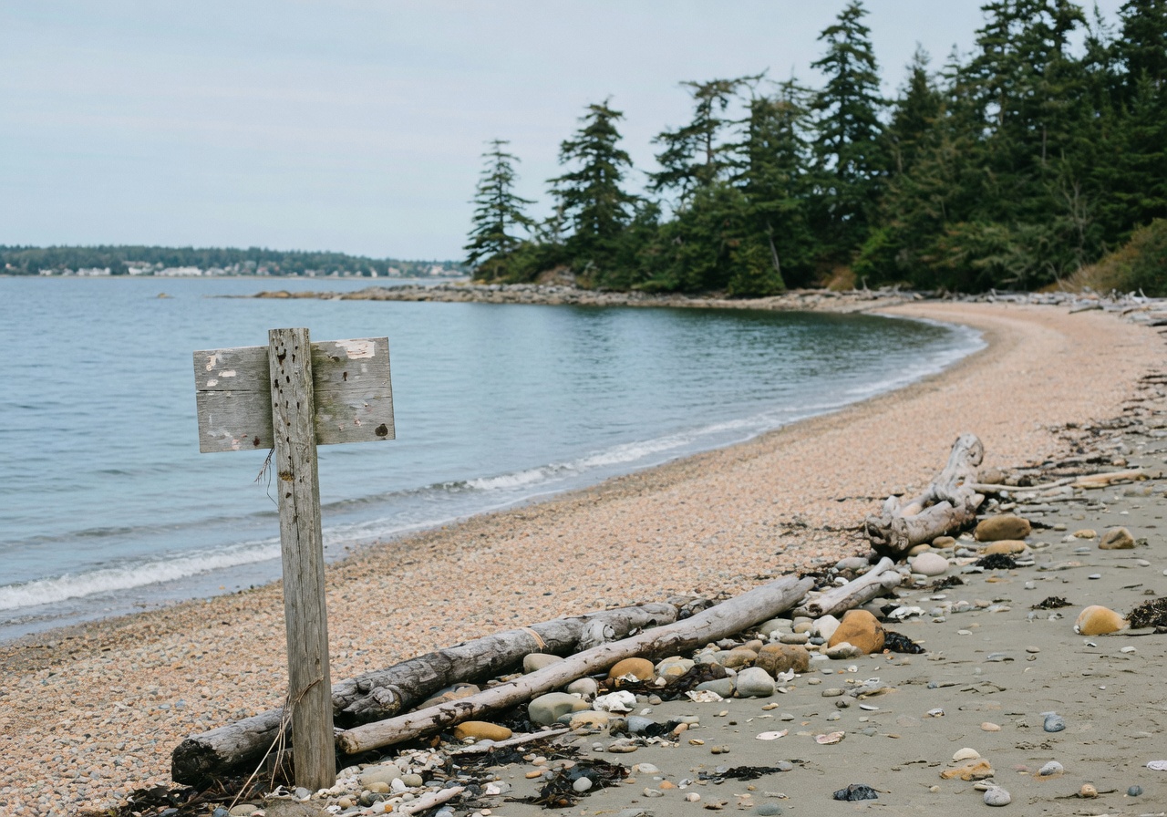Esquimalt Lagoon beach scene