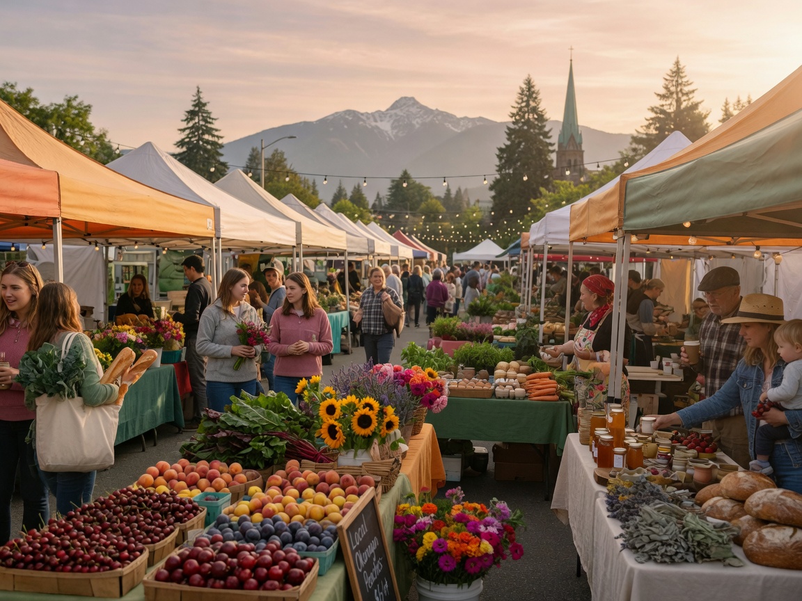 Moss Street farmers market with fresh island produce