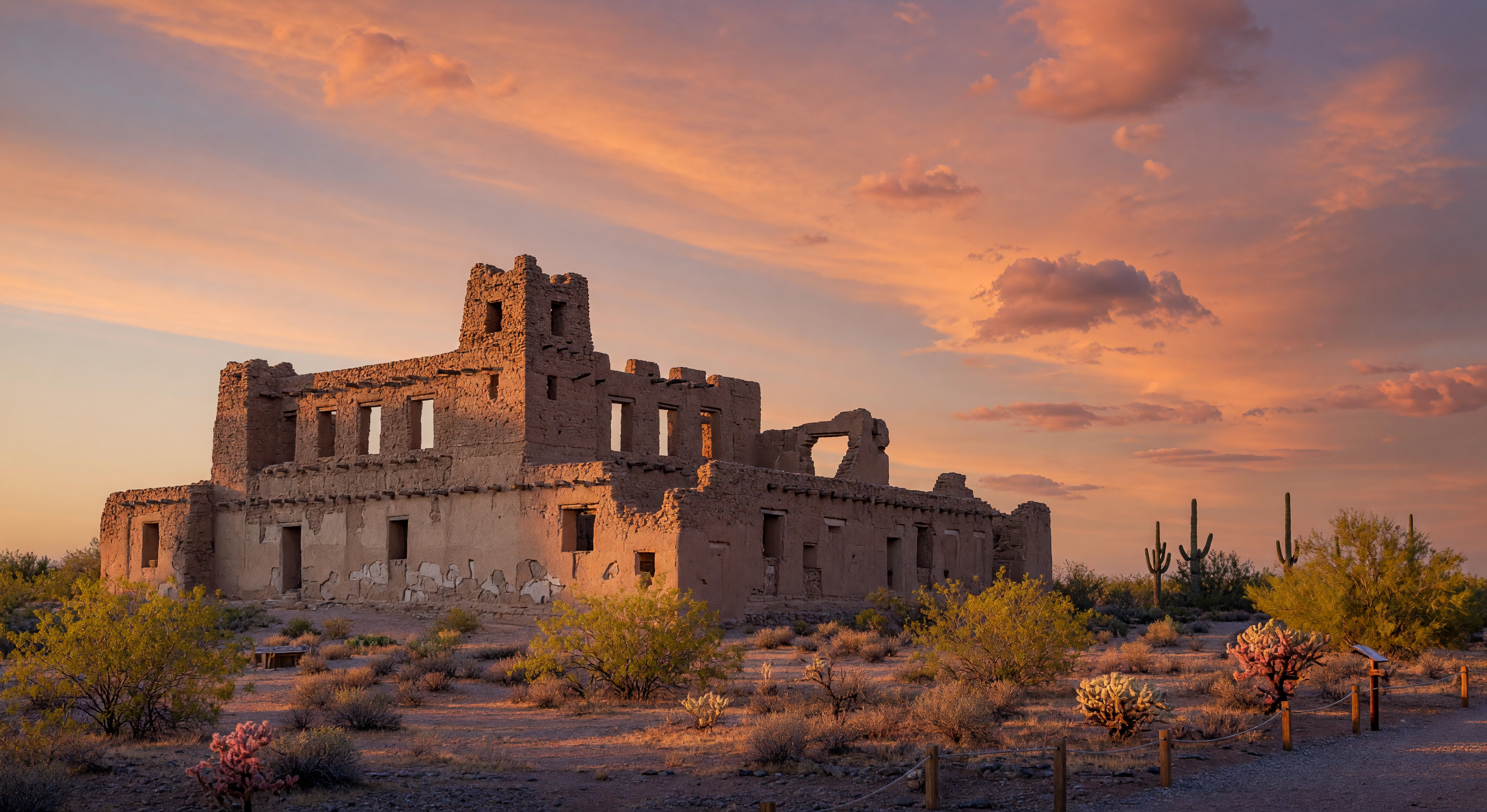 Arizona neighborhood scene in Pinal County
