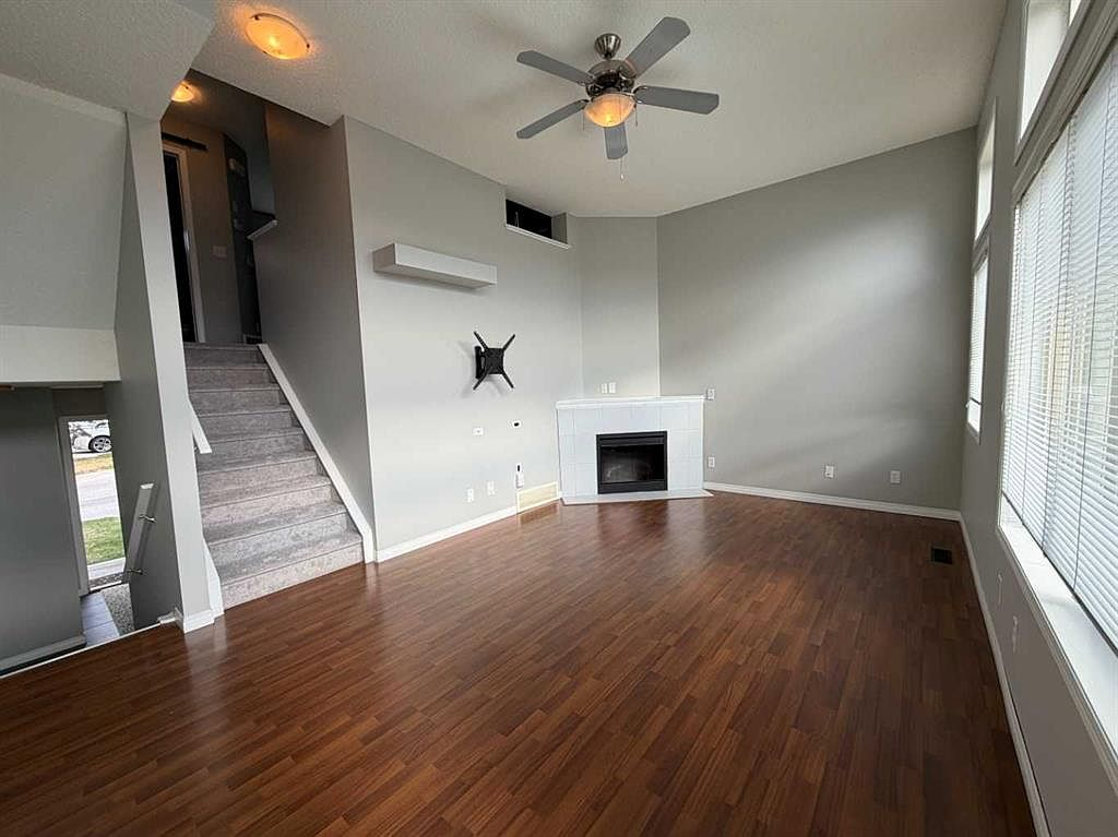 Living room with staircase