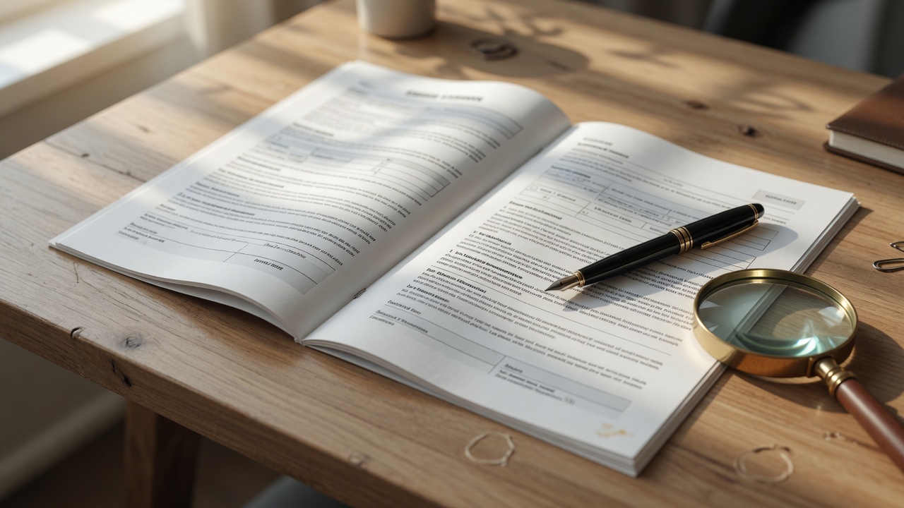 A purchase agreement document on a desk with a pen, representing the importance of reviewing new construction contracts carefully